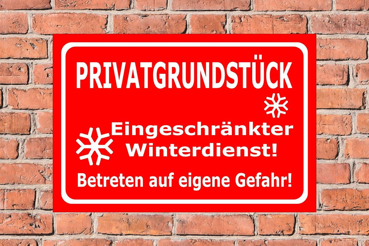Melis Folienwerkstatt Schild Privat-grundstück - 60x40cm - 3mm Aluverbund – 20 VAR S00018-118-D 60x4