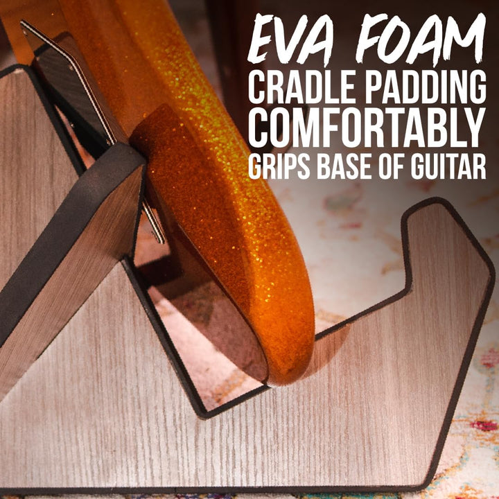 Gator Frameworks Elite Series X-Style Holz-Gitarrenständer in natürlichem Ahorn-Finish Passend für A