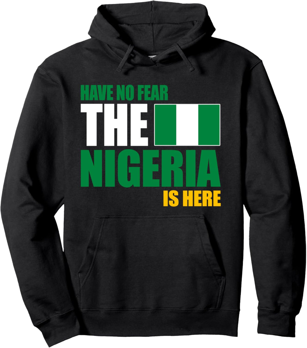 Nigeria, Flagge von Nigeria, Nigeria. Pullover Hoodie