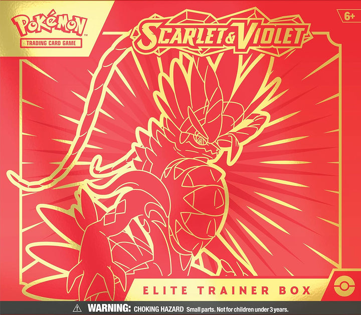 Pokémon Scarlet & Violet Koraidon Elite Trainer Box Einzelbett, Einzelbett