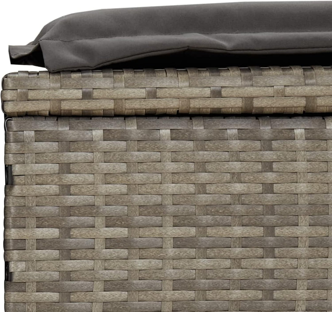 Yolola Sonnenliege mit Dach, Gartenliege mit Runddach, Poly Rattan, bis 150 kg belastbar, Rückenlehn