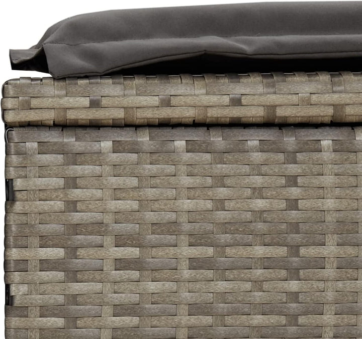 Yolola Sonnenliege mit Dach, Gartenliege mit Runddach, Poly Rattan, bis 150 kg belastbar, Rückenlehn