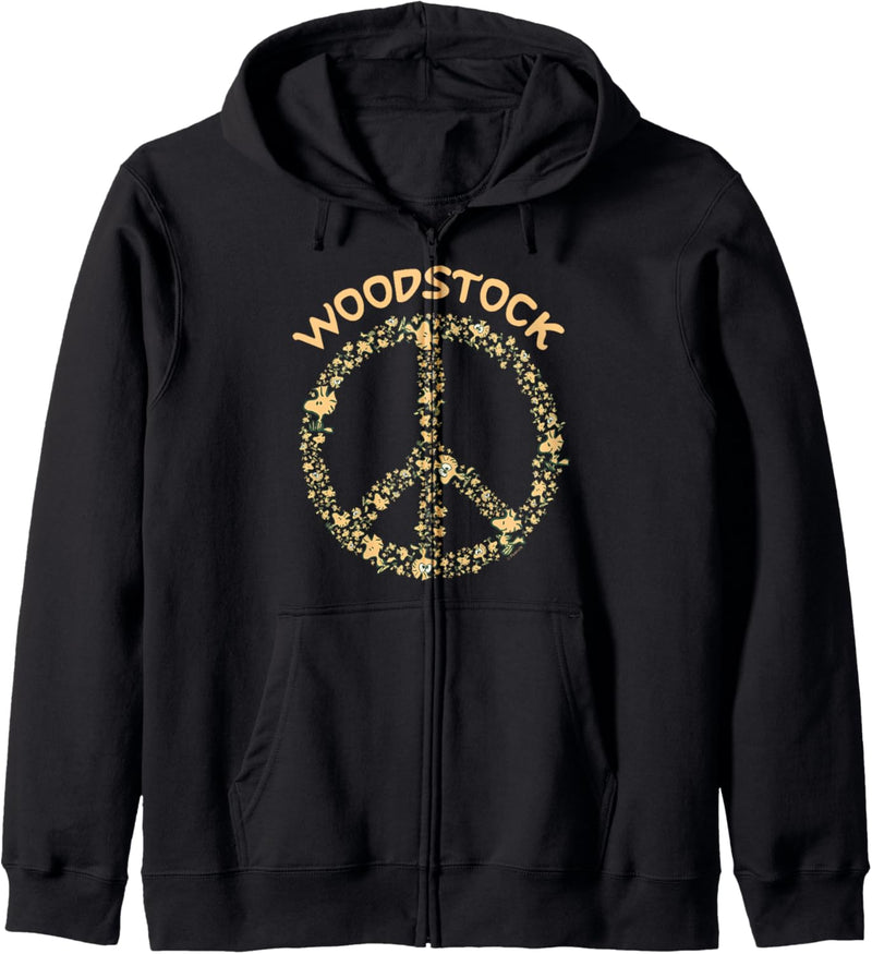 Peanuts Woodstock 50th Anniversary Peace Zeichen Kapuzenjacke