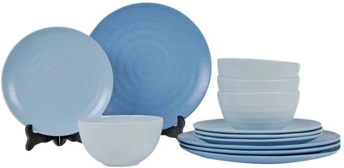 Geschirrset Melamin-Set Premium SHADES OF BLUE 12-tlg. (980946838)