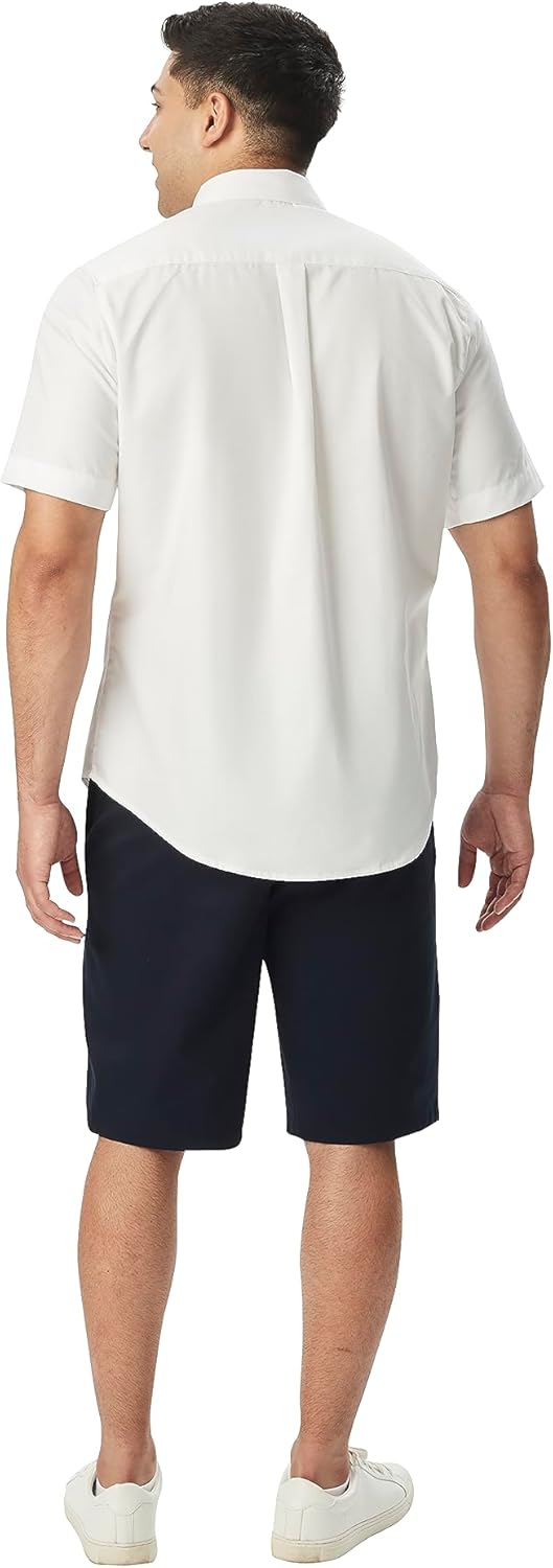 French Toast Jungen Short Sleeve Oxford Dress Shirt (Standard & Husky) Hemd mit Button-Down-Kragen S