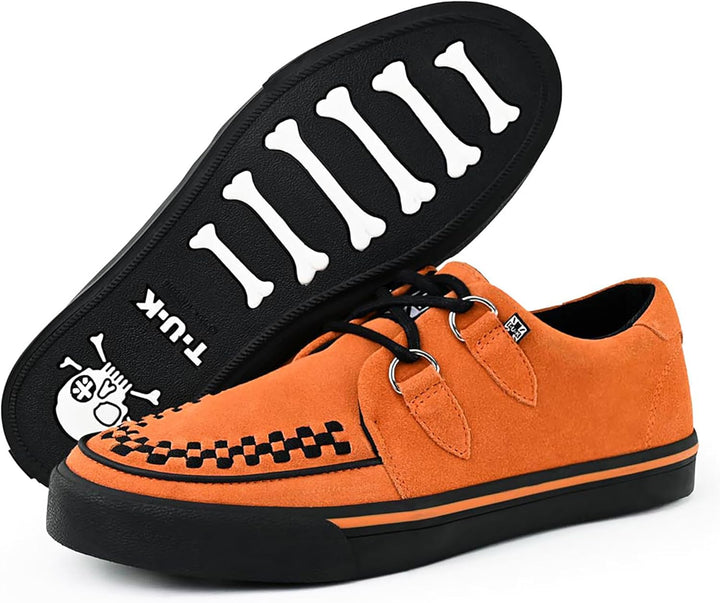 T.U.K. Leather Creeper Sneaker - Herren & Damen Schuhe - Punk, Gothic, Emo und Rockabilly Style Lede