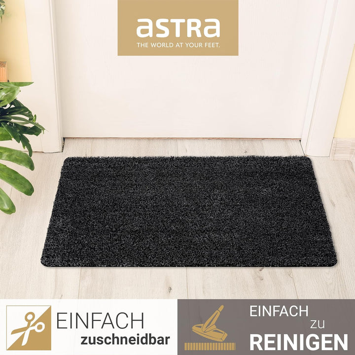 Astra Fussmatte innen rutschfest - nachhaltige Schmutzfangmatte waschbar bei 30°C - Türmatte PVC-FRE