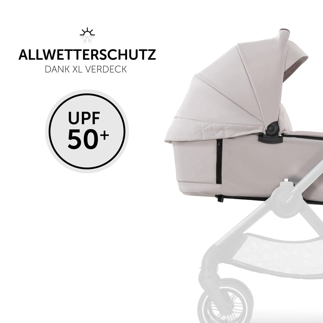 hauck Babywanne mit Memory-Knöpfen für Walk N Care Kinderwagen für Neugeborene ab Geburt bis 9 kg, U