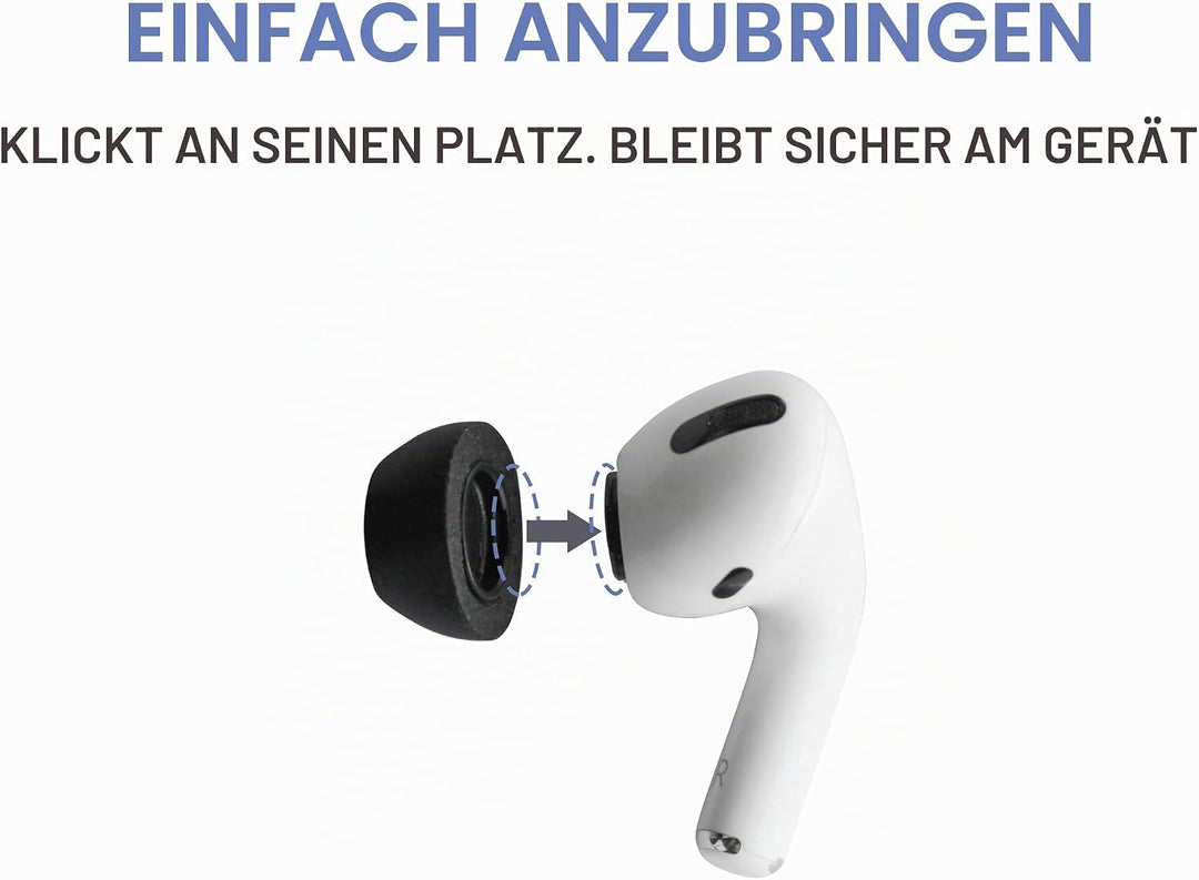 Comply Premium Memory Foam Kopfhörer für Airpods Pro (gross, 3 Paar) L Alte Version, L Alte Version