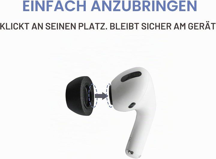 Comply Premium Memory Foam Kopfhörer für Airpods Pro (gross, 3 Paar) L Alte Version, L Alte Version