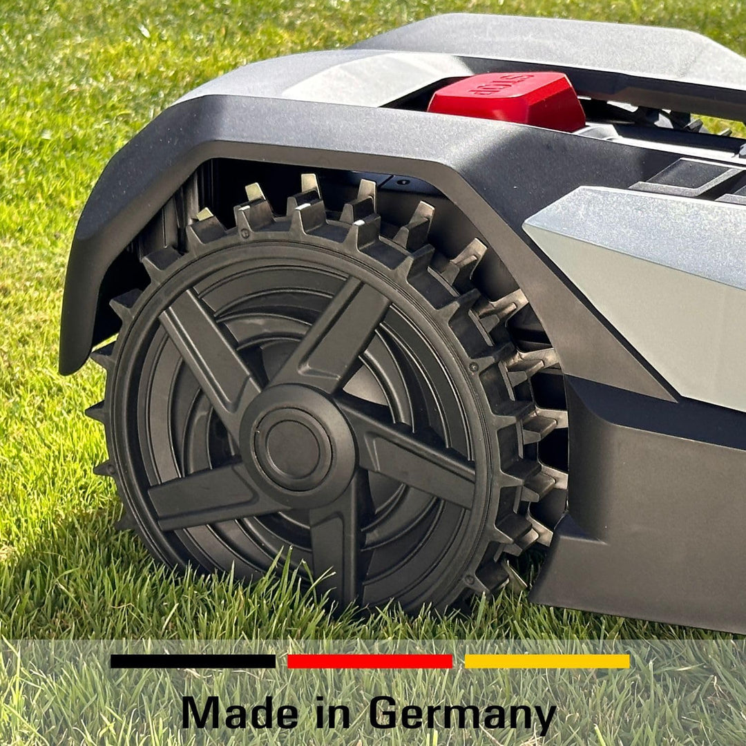 Spikes für Scheppach Mähroboter Robocut Serie – Edelstahl -Gesenkte Schraubenlöcher-Entgratet- 12x E