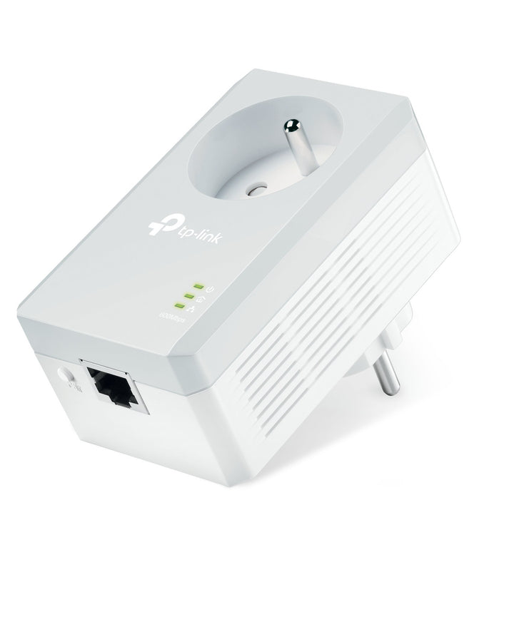 TP-Link CPL AV600 (600 Mbps), 1 Fast Ethernet-Port, integrierter Stecker (TL-PA4015P) single, franz.
