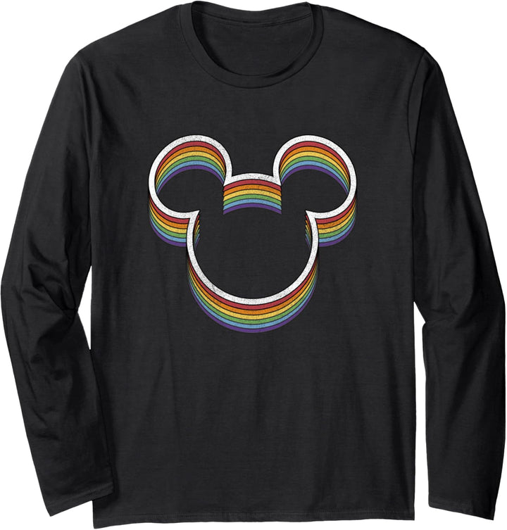 Disney Mickey And Friends Rainbow Ears Langarmshirt