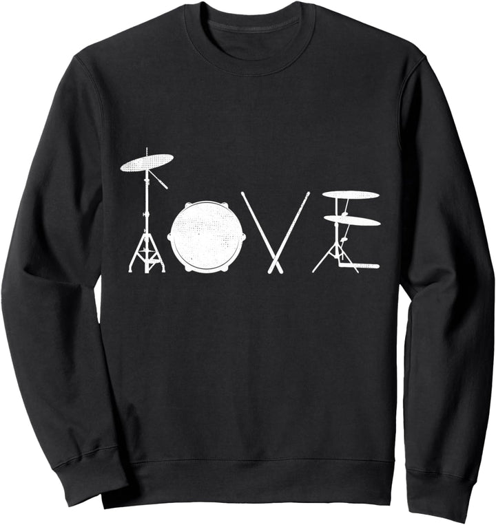 Schlagzeuger Love Graphic Schlagzeug Schlagzeug Musiker Rockband Sweatshirt