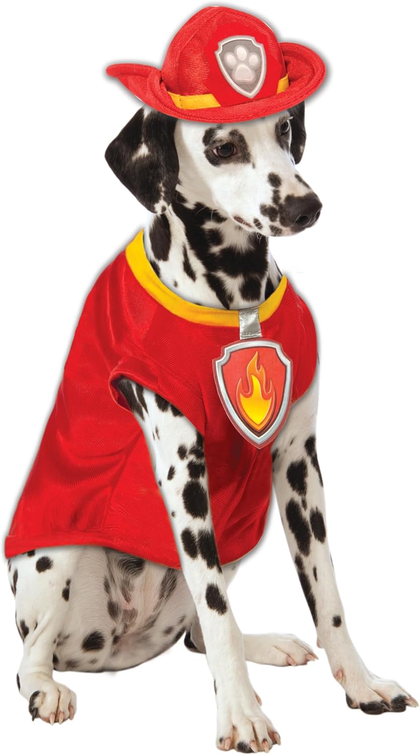Rubie's Paw Patrol Marshall The Fire Dog Pet Fancy Dress Costume Large 1 Rot L, 1 Rot L
