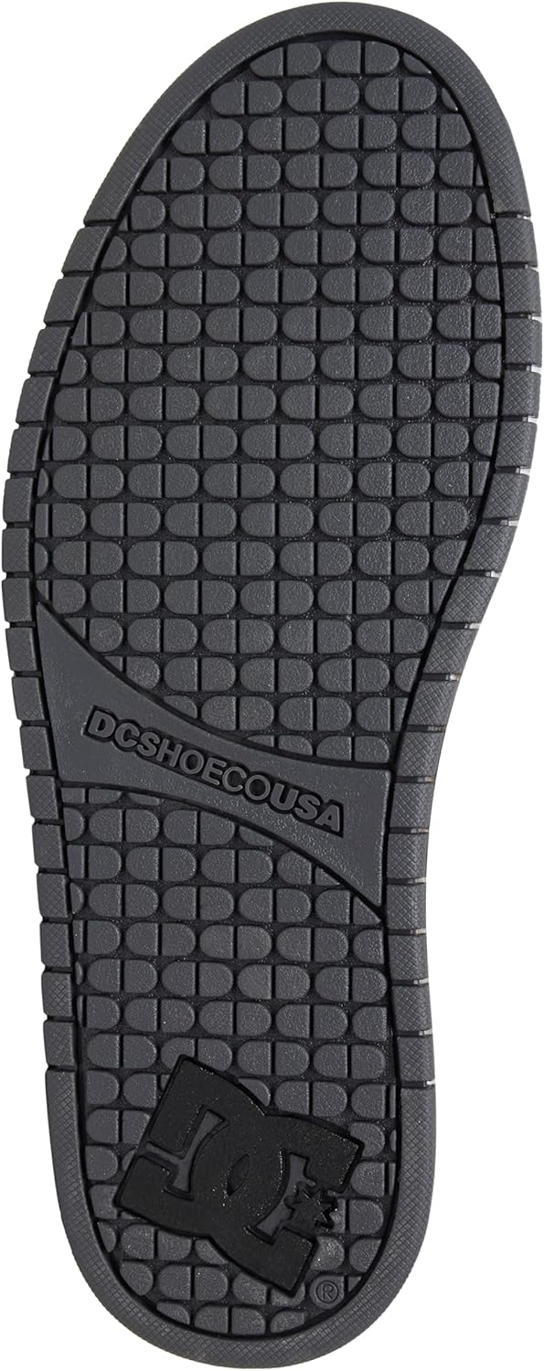 DC Shoes Herren Court Graffik Sneaker, 38.5 EU Dk Grey Black White