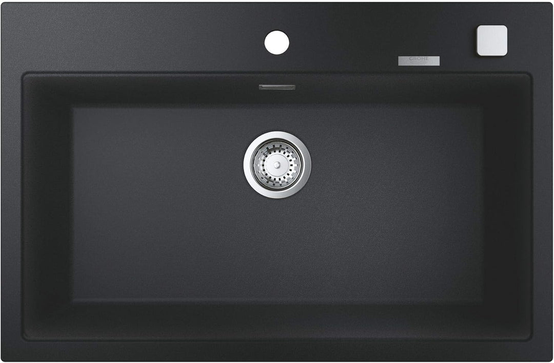 GROHE K700 | Kompositspüle | granit schwarz | 31652AP0 K700 Granit Schwarz 78 x 51 cm Kompositspüle,