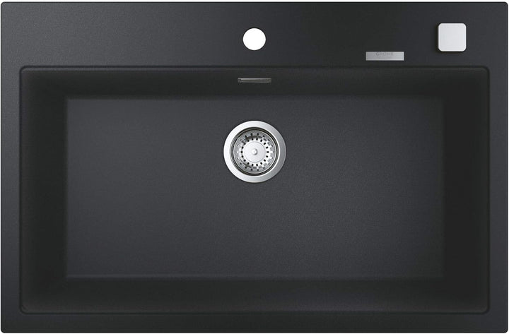GROHE K700 | Kompositspüle | granit schwarz | 31652AP0 K700 Granit Schwarz 78 x 51 cm Kompositspüle,