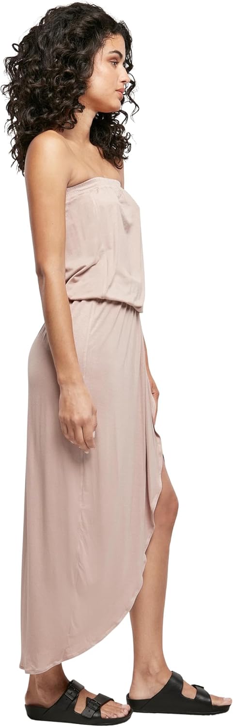 Urban Classics Damen Ladies Viscose Bandeau Dress XS Duskrose, XS Duskrose