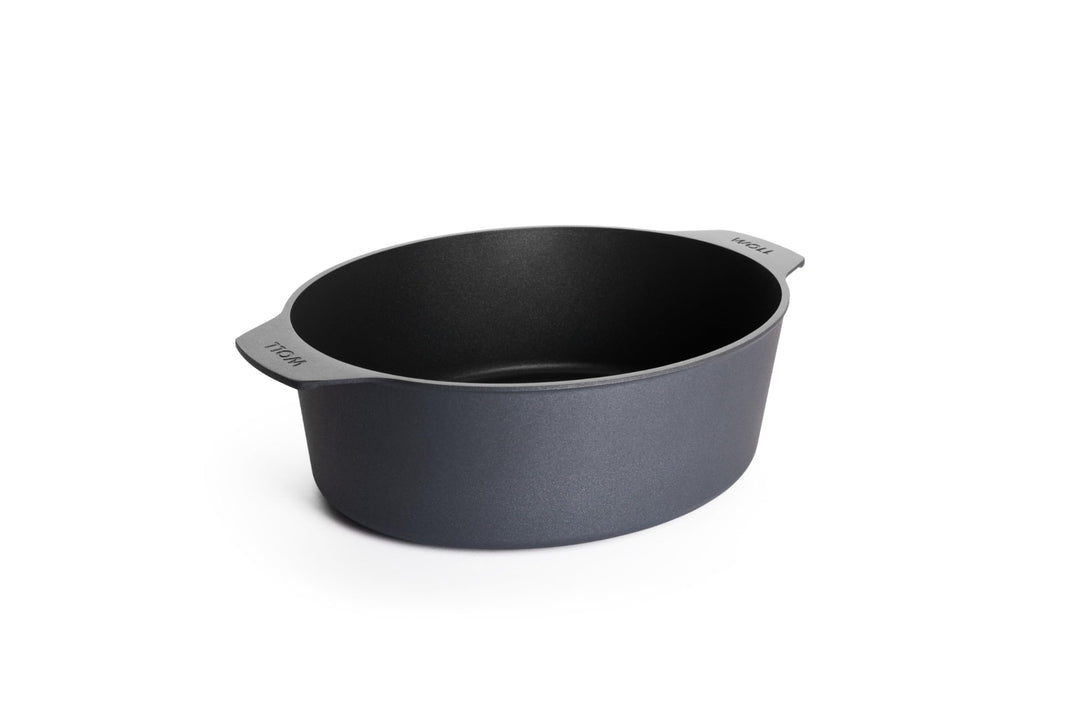 Woll Diamond Lite Gussbräter mit Glasdeckel in Box - Induktiv -, 31 x 26 cm, 11 cm hoch, 6 Liter - G