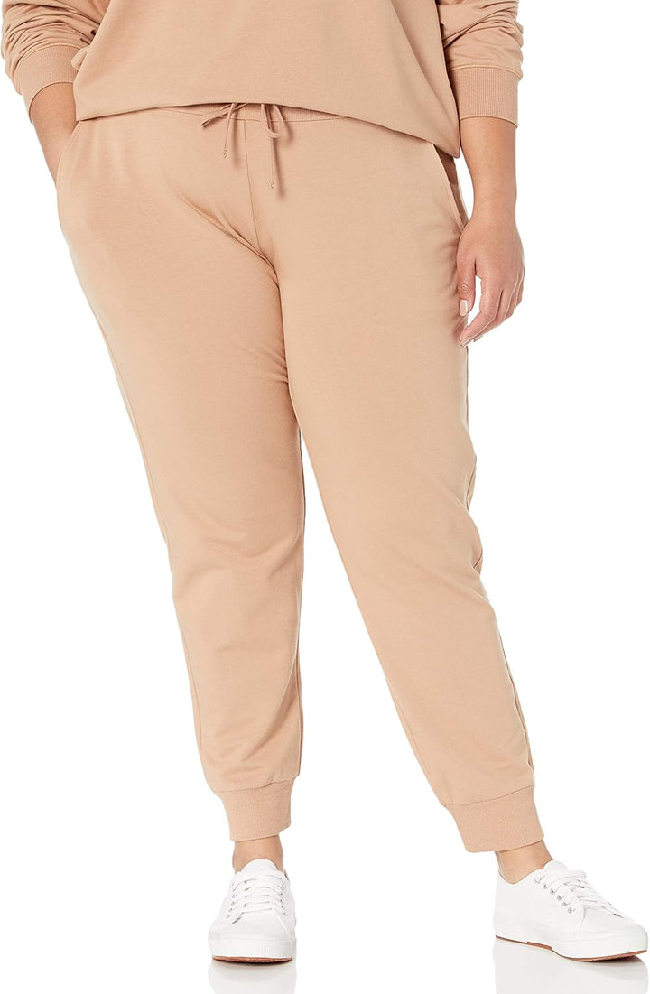 The Drop Damen Sweatpants Grace Jogginghose, Extra-weich, Stretch, Rippenbündchen L Praline, L Prali