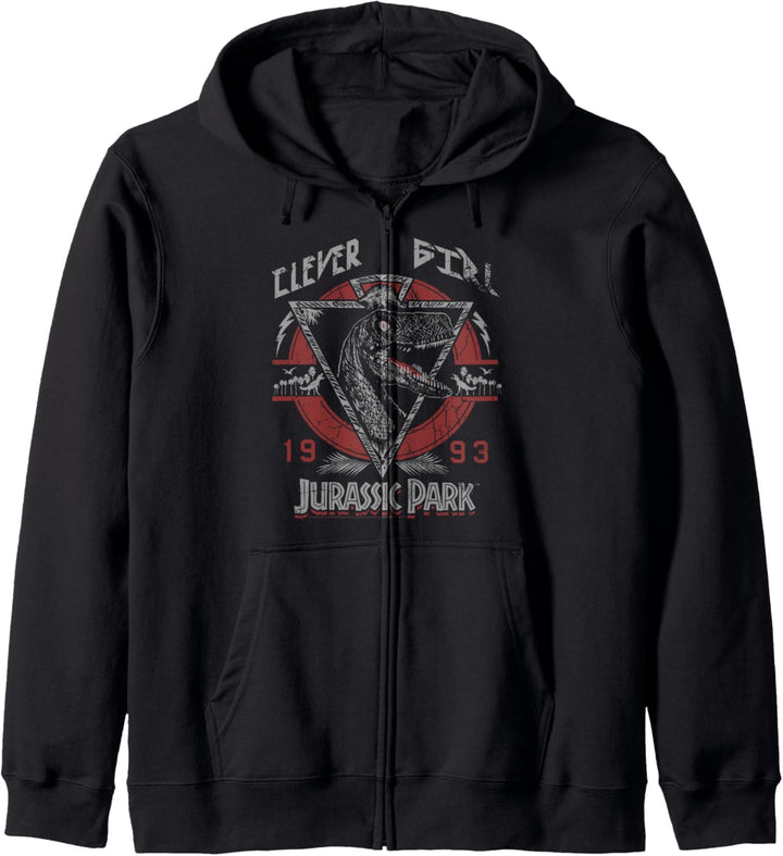 Jurassic Park Clever Girl 1993 Retro Kapuzenjacke