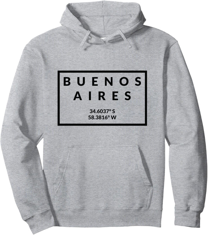 Argentinien-Hauptkoordinaten – Buenos Aires Pullover Hoodie