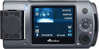 NavGear Dashcam Dual: Full-HD-Dashcam mit 2 Objektiven, 150° Ultra-Weitwinkel, Marken-Sensor (Dashca