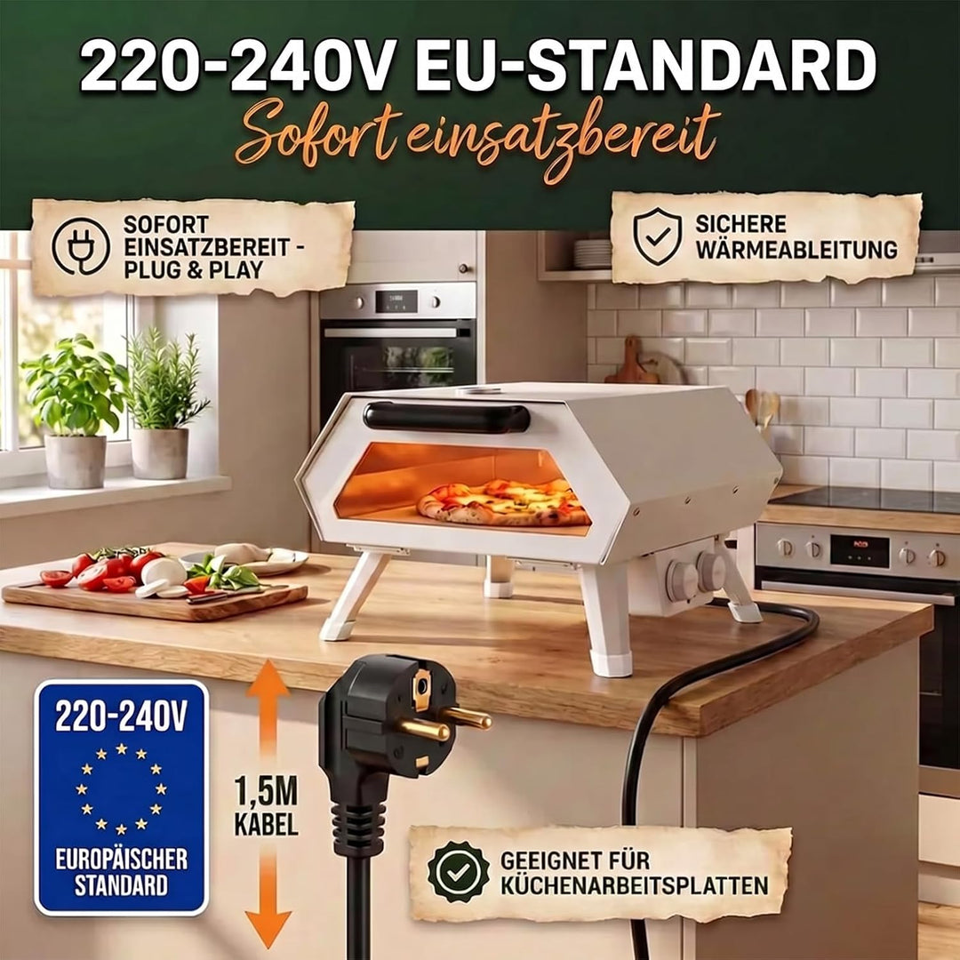 Pizzaofen Elektrisch für 12-Zoll-Pizzen