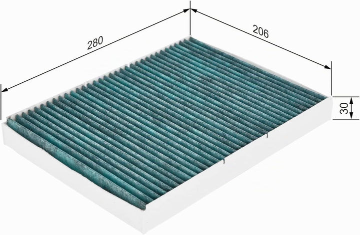 Bosch Automotive A8509 - Innenraumfilter Filter+ Antibakterielle Innenraumfilter, Antibakterielle In