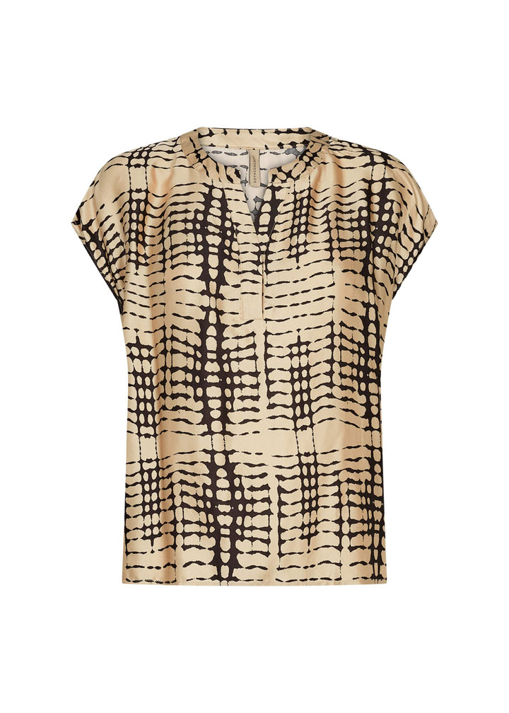 SOYACONCEPT Damen Blouse, Sand Combi