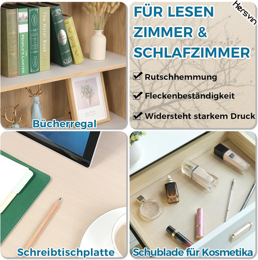 Hersvin Schubladenmatte (Übergrösse) 60cmx500cm Schrankpapier Schubladeneinlage Eva Wasserfest Nicht