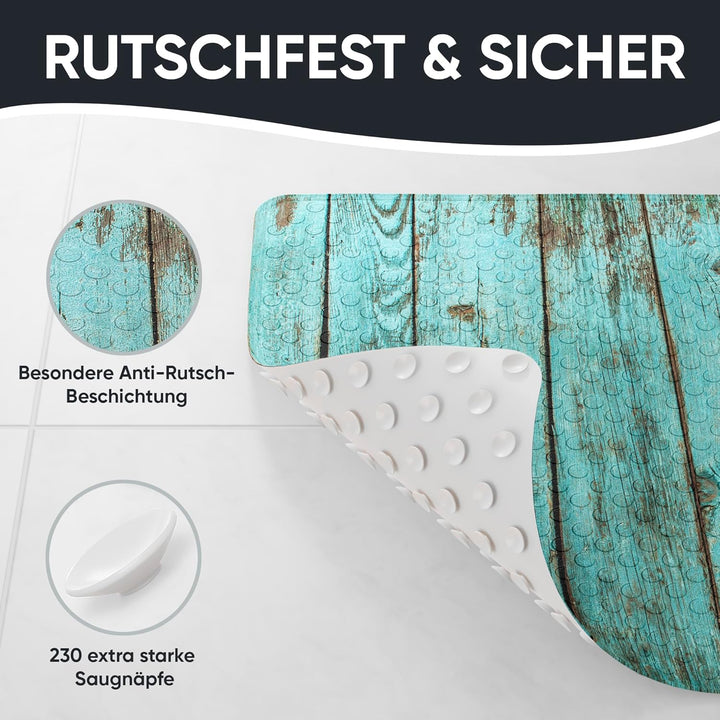 Sanilo Badematte 53 x 53 cm, rutschfeste Duschmatte für Dusche und Badewanne, Antirutschmatte maschi