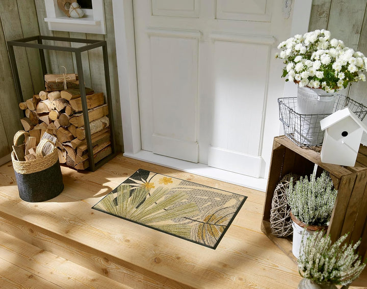 wash+dry Fussmatte, Garden Soul 50x75cm, innen und aussen, waschbar 50x75cm Bunt, 50x75cm Bunt
