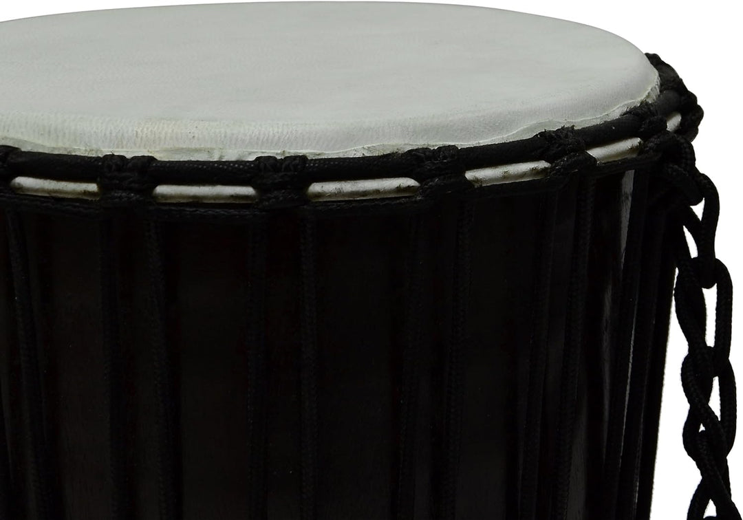 50 cm Djembe Trommel Buschtrommel Afrika-Style handbemalt exotischer Dotprint Schnüre Knoten Ziegenf
