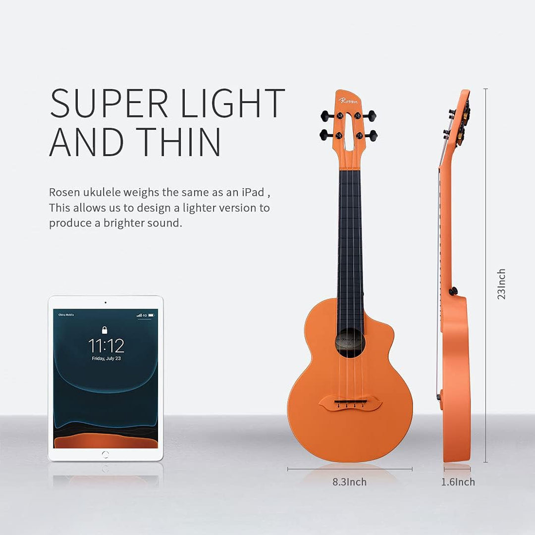 Rosen Nova concert Ukulele Erwachsene für Kinder Ukulele Anfänger Kit 23 Zoll Reise Ukulelen mit Kof
