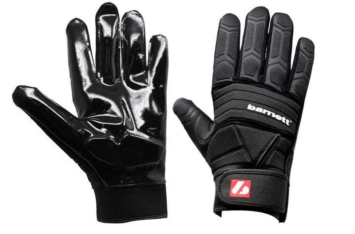 BARNETT FLG-03 American Football Handschuhe Linemen Profi, OL,DL, schwarz, S