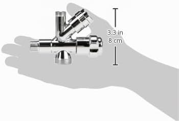 GROHE WAS Kombi-Eckventil verchromt 3/8 Zoll 41070000, 12,4 x 8,4 x 4,6 cm, Silber 12,4 x 8,4 x 4,6