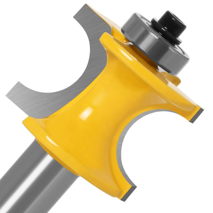 APLUS Halbstabfräser, 5 Stück Half Round Bearing Bullnose Router Bit Set, 1/2'' Schaft