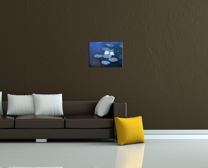Bilderdepot24 Bild auf Leinwand | Claude Monet - Seerosen in 60x50 cm als Wandbild | Wand-deko Dekor