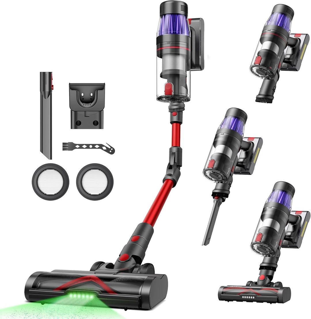 Ultenic U16 Flex Akku Staubsauger Kabellos 550W/45 Kpa, 60 Min Laufzeit Akkustaubsauger mit Touchscr