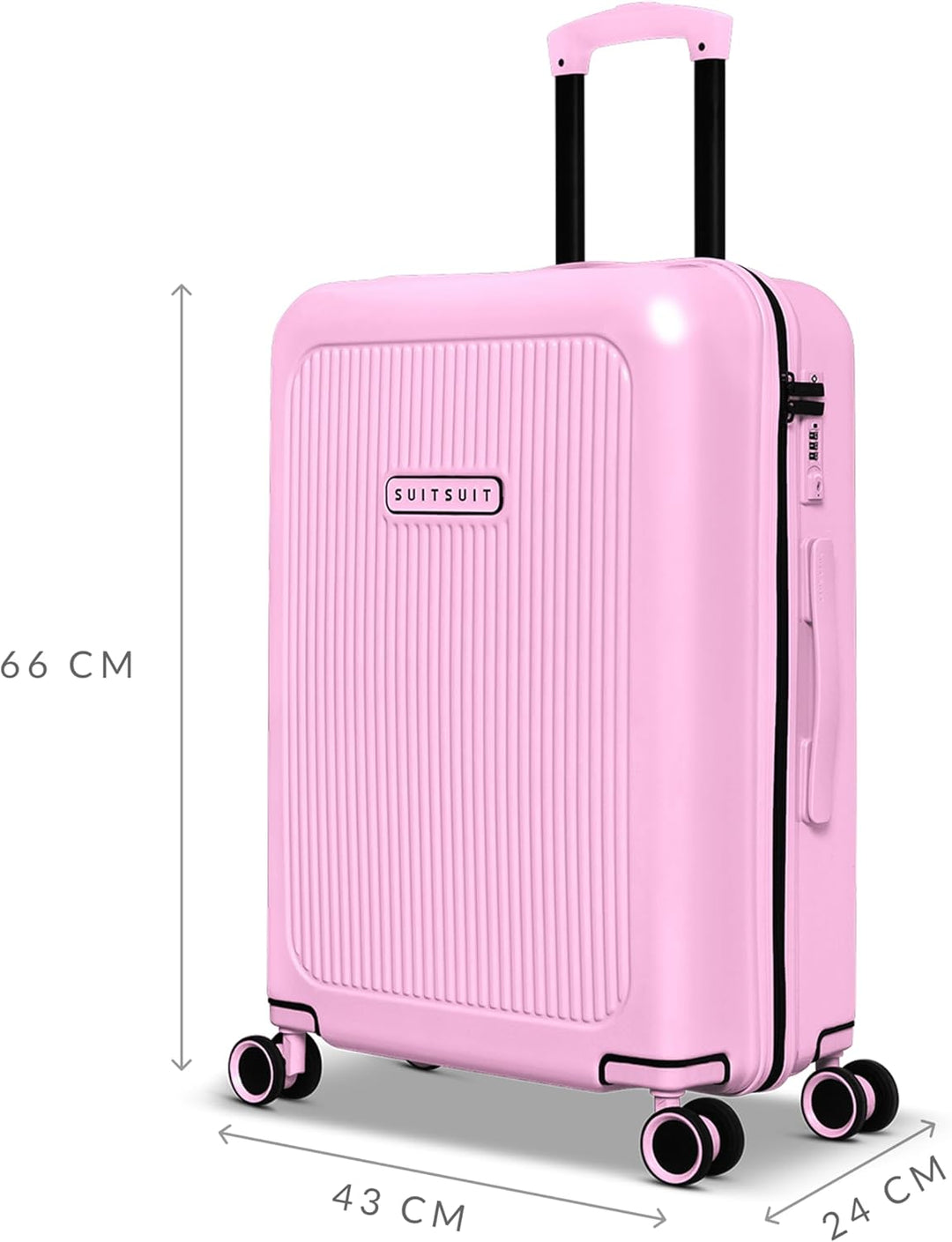 SUITSUIT Koffer Gross 66 cm - Leicht Hartschalen Reisekoffer mit Rollen - TSA-Schloss - 55 L - Expre