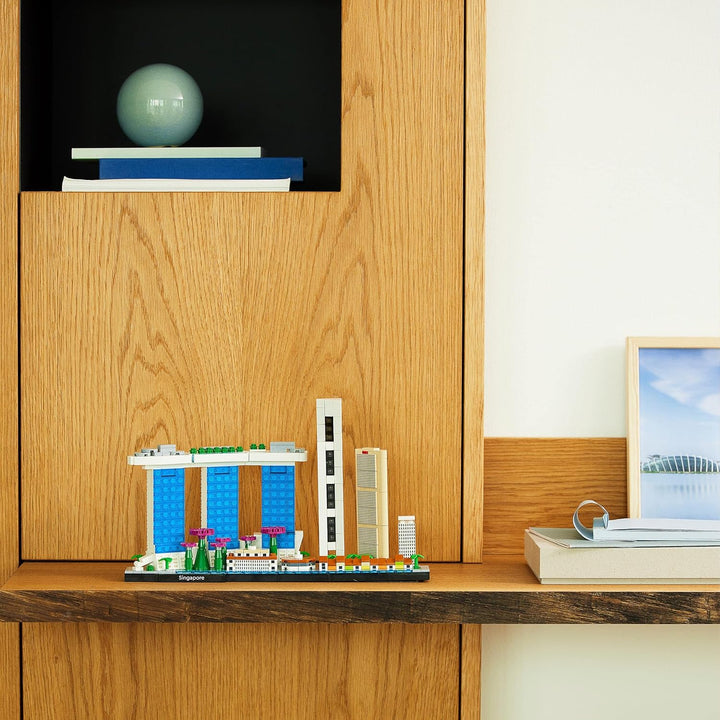 LEGO 21057 Architecture Singapur Modellbausatz für Erwachsene, Skyline-Kollektion, Home Deko zum Bas