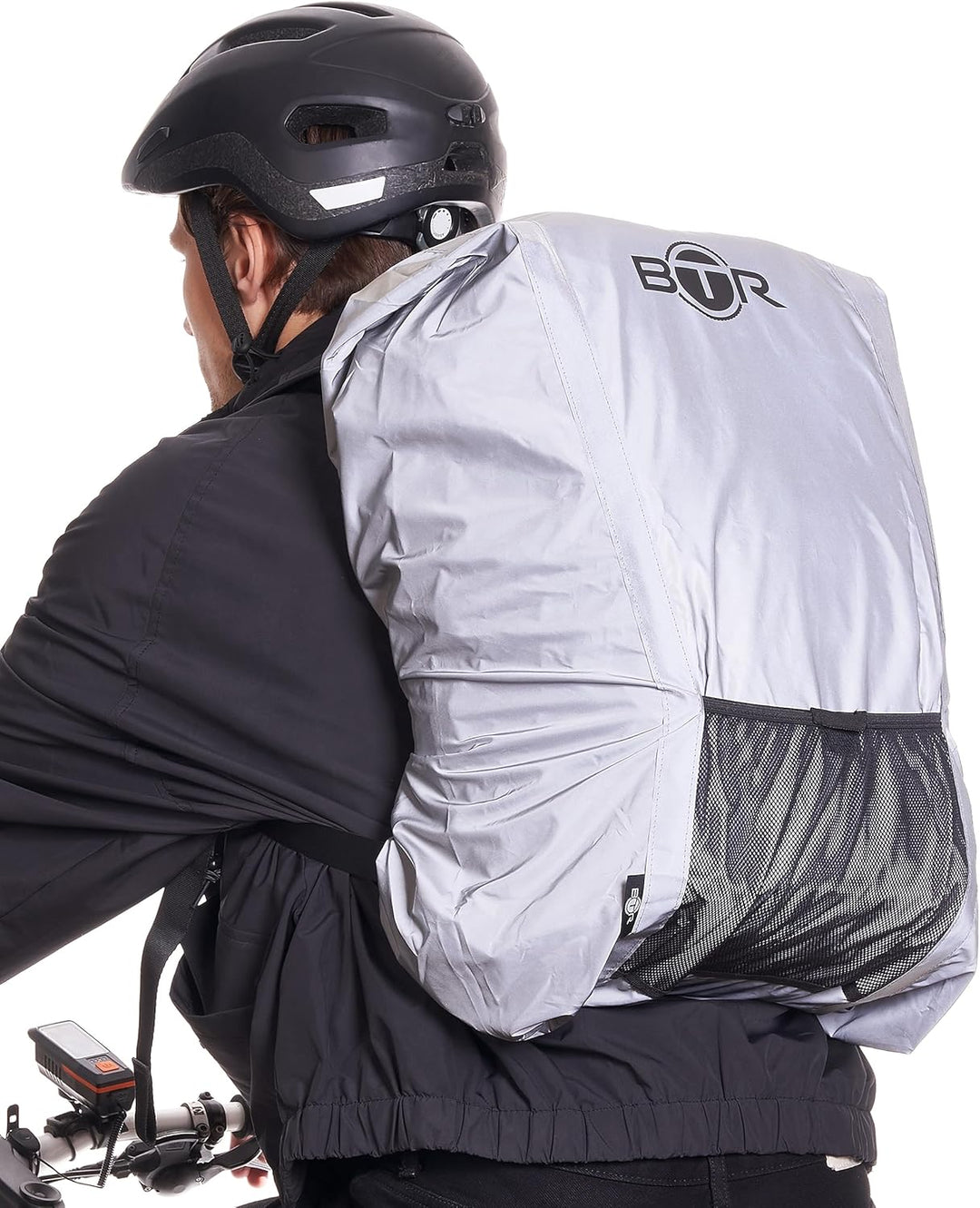 BTR Wasserfester Regenschutz für den Rucksack, Regenschutz für Schulranzen Reflektierend Grösse (57c
