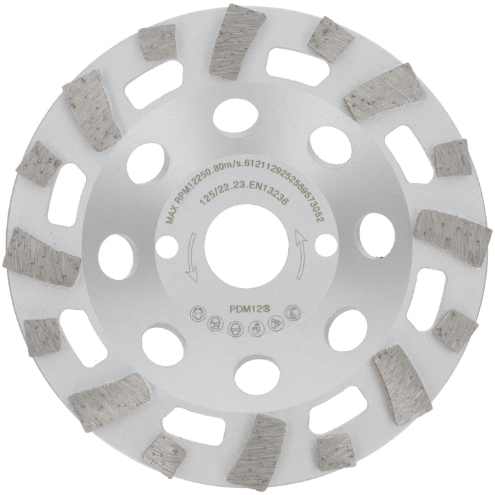 PRODIAMANT Profi Diamant-Schleiftopf Beton 125 mm x 22,2 mm Diamantschleiftopf PDX82.916 125mm passe