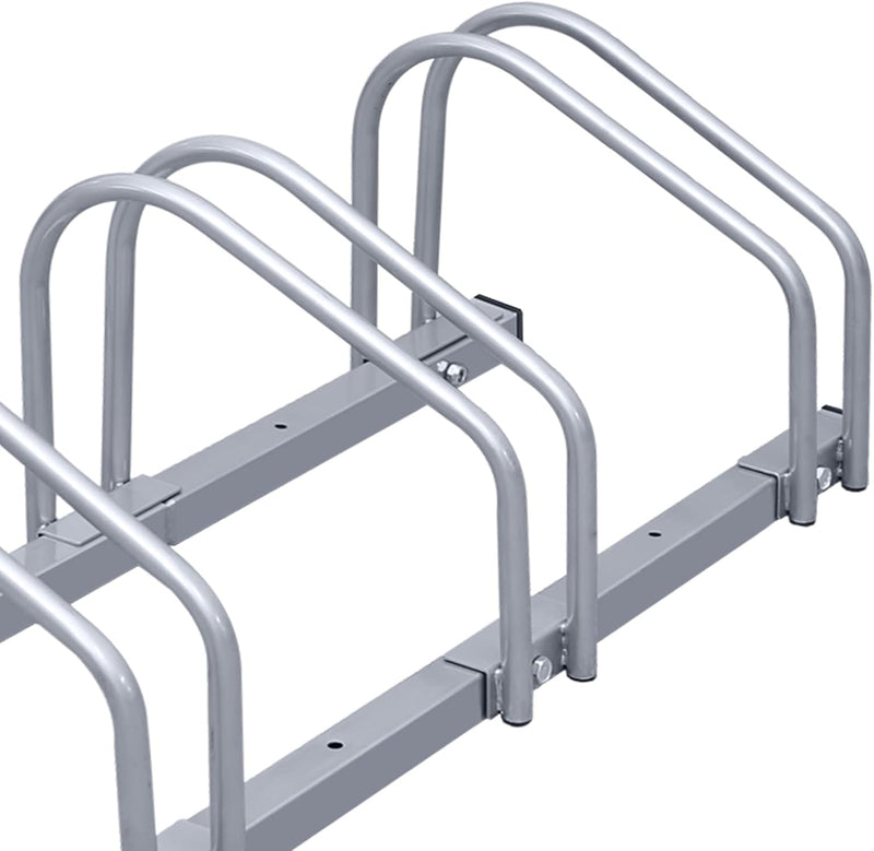 Ikodm Fahrradständer für 4 Fahrräder 35-55 mm Reifenbreite Mehrfachständer Aufstellständer Radstände