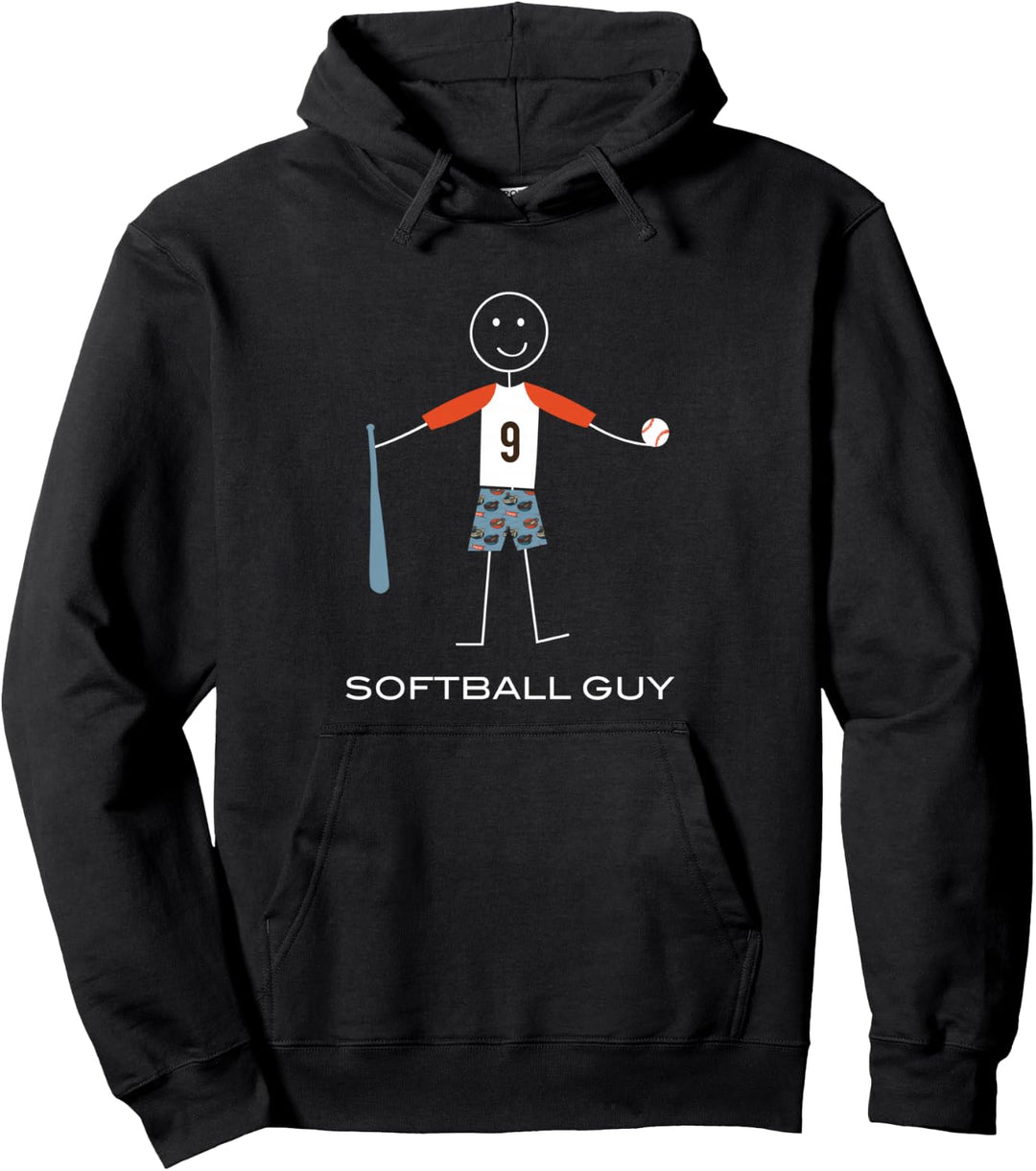 Lustige Männer Softball, Boy Softball Spieler Geschenke Pullover Hoodie