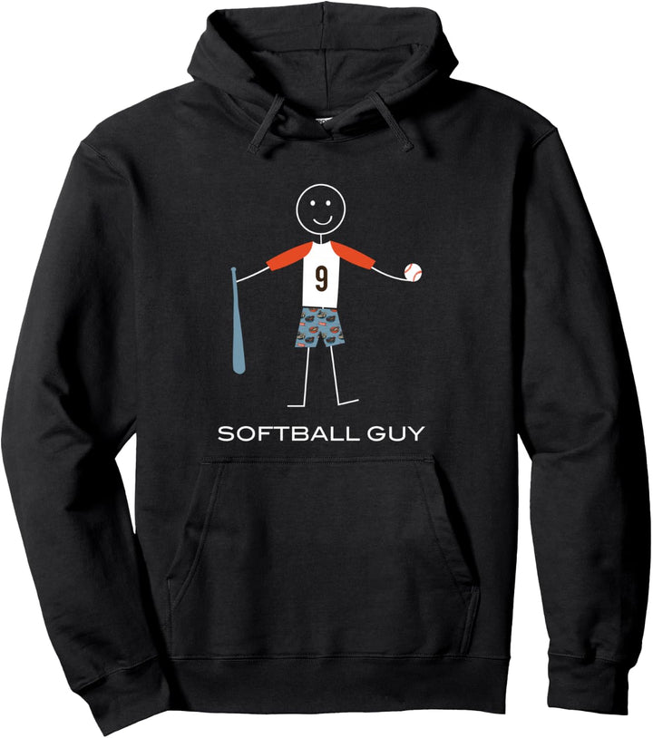 Lustige Männer Softball, Boy Softball Spieler Geschenke Pullover Hoodie