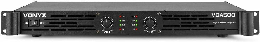 Verstärker - Vonyx VDA500 Class-D-Stereo-Verstärker 500 Watt (2x 250 Watt) - Schwarz