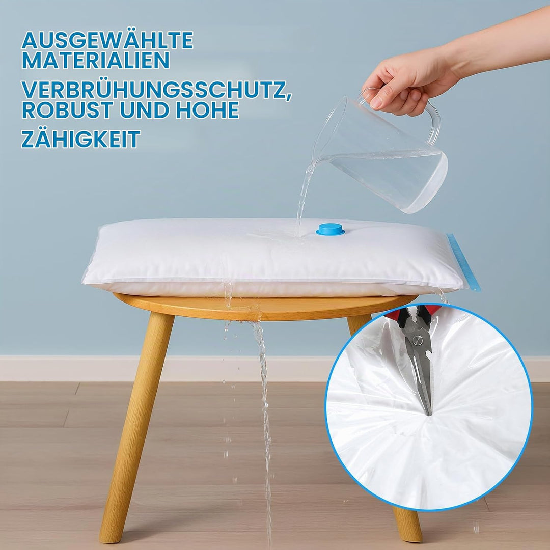 6 Jumbo Vakuumbeutel mit Pumpe (100x80cm) Aufbewahrungsbeutel mit Luftdichtem Ventil Vakuumbeutel fü
